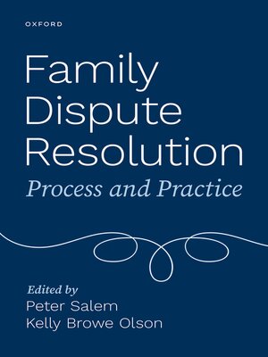 cover image of Family Dispute Resolution